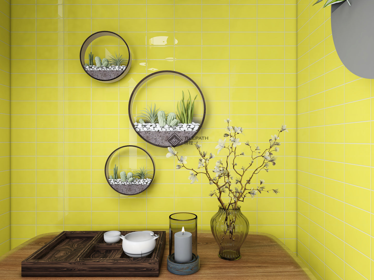 常規直邊系列黃色磚A (亮光面)