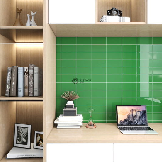 常規直邊系列綠色磚A (亮光面) 效果圖