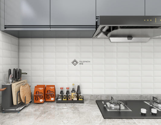 常規直邊系列白色磚G (亮光面) 效果圖