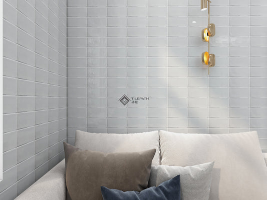 深灰色波浪邊磚 (亮光面) 效果圖