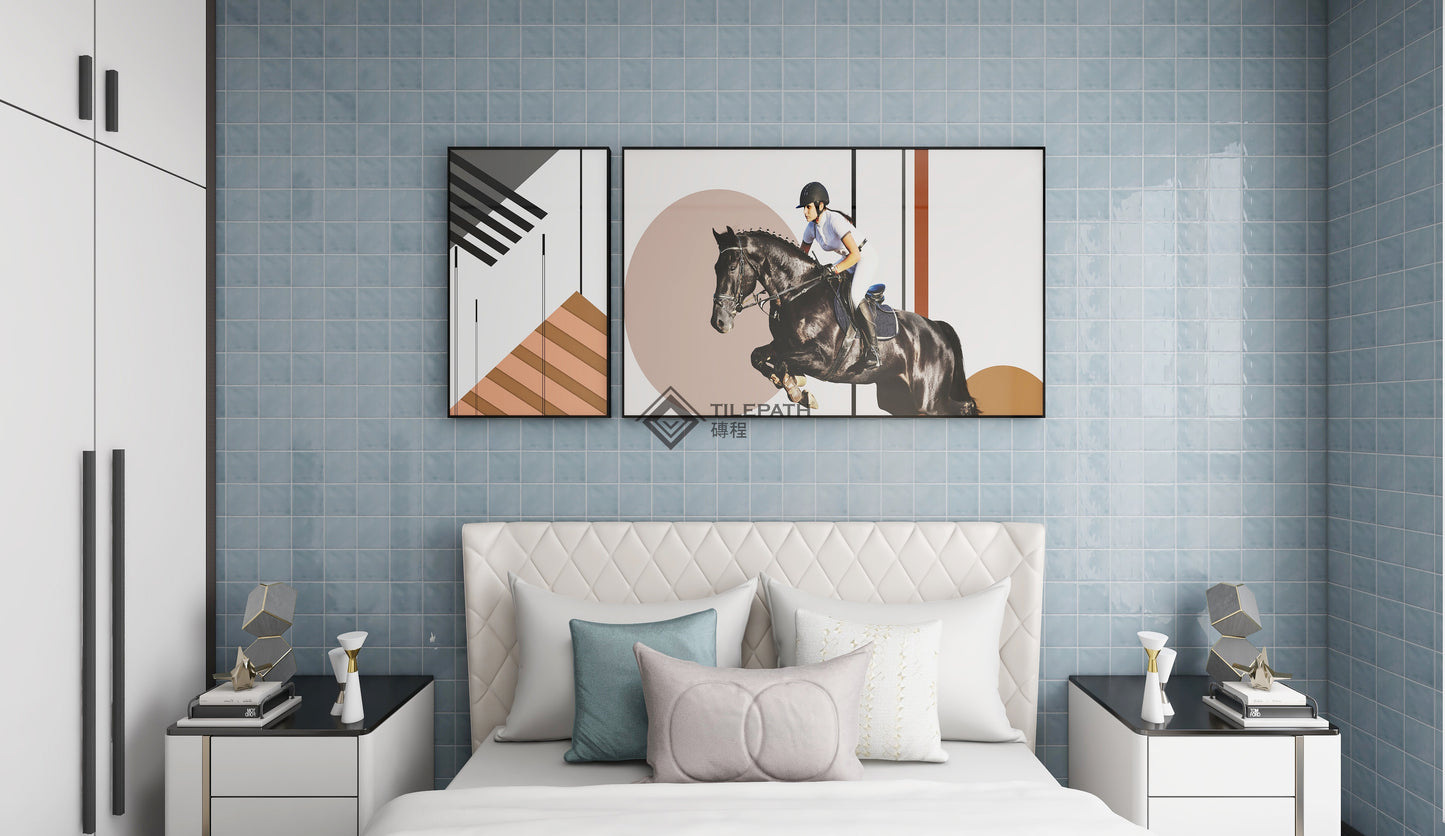 常規直邊系列白色磚A (亮光面)