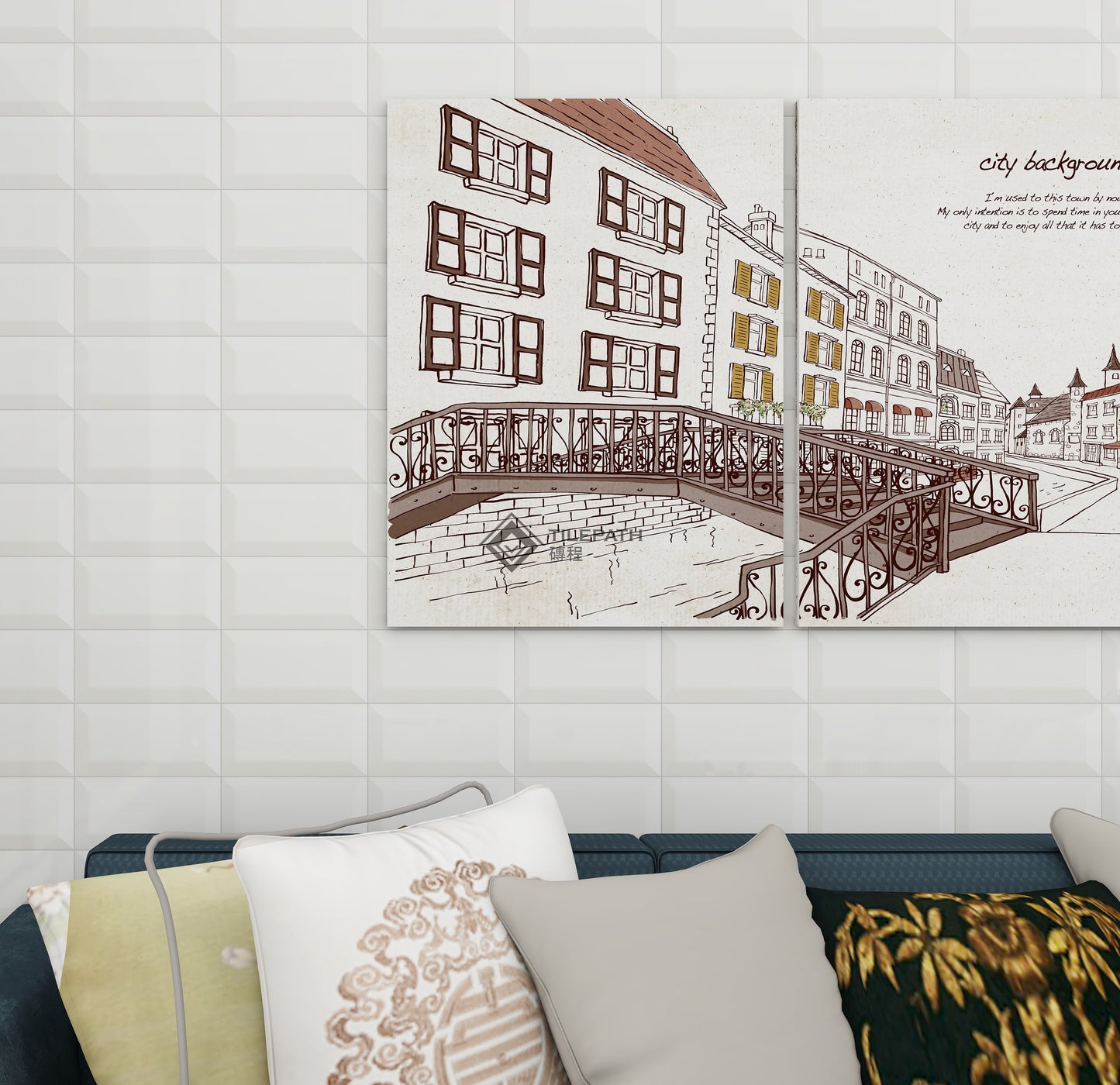 常規直邊系列白色磚A (啞光面)