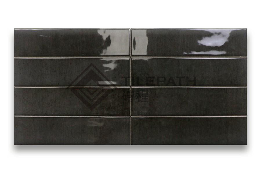 馬帝亞系列玄黑磚(亮光面) 效果圖