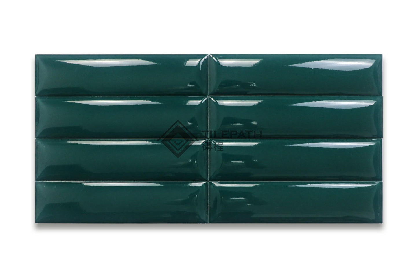 芃蒂尼系列墨綠色磚(亮光環形面) 效果圖
