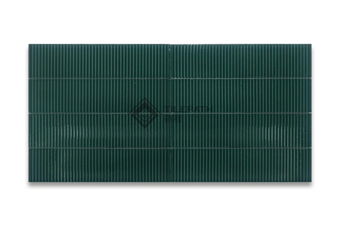 芃蒂尼系列墨綠色磚(亮光階梯面) 效果圖