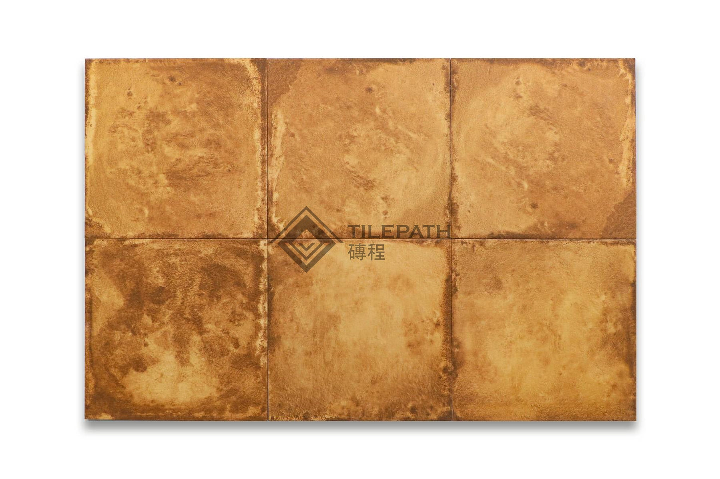 自然之印素柑黃磚 效果圖