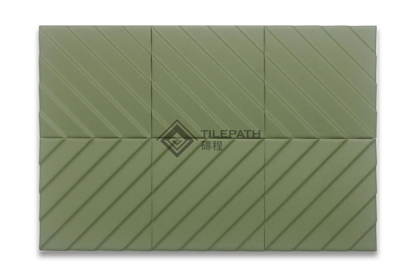 瑪雅系列深綠色磚 效果圖