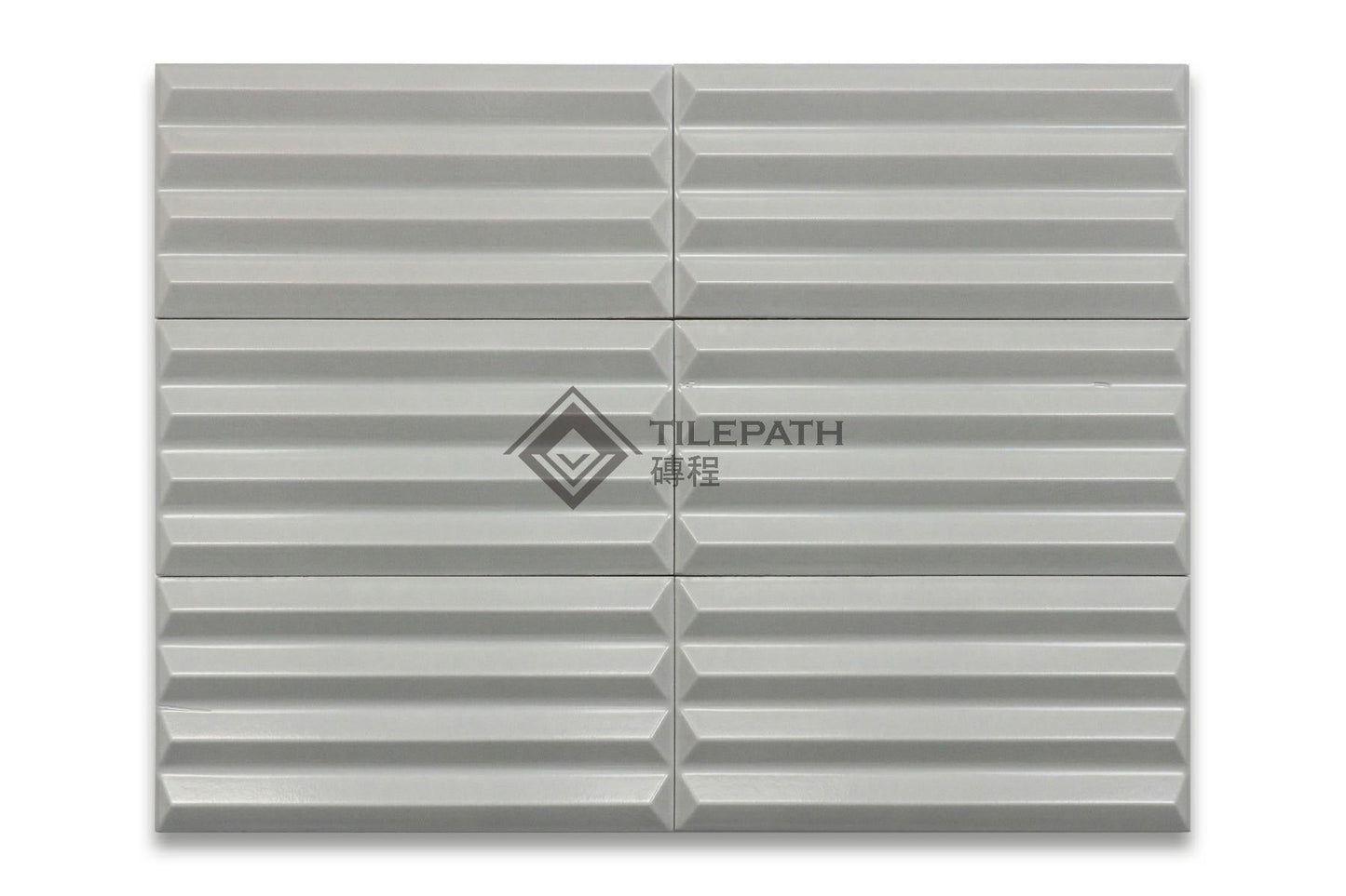 立體幾何系灰色4菱磚 效果圖