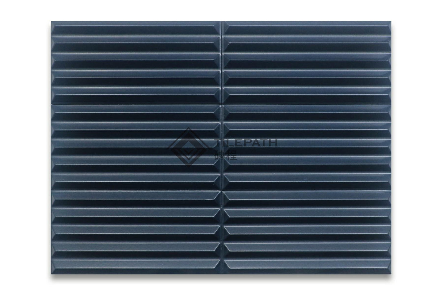 立體幾何系寶石藍5菱磚 效果圖