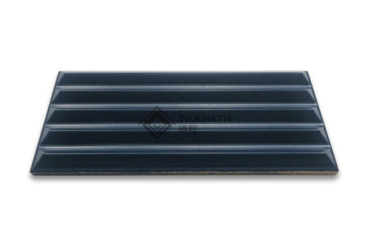 立體幾何系寶石藍5菱磚 效果圖