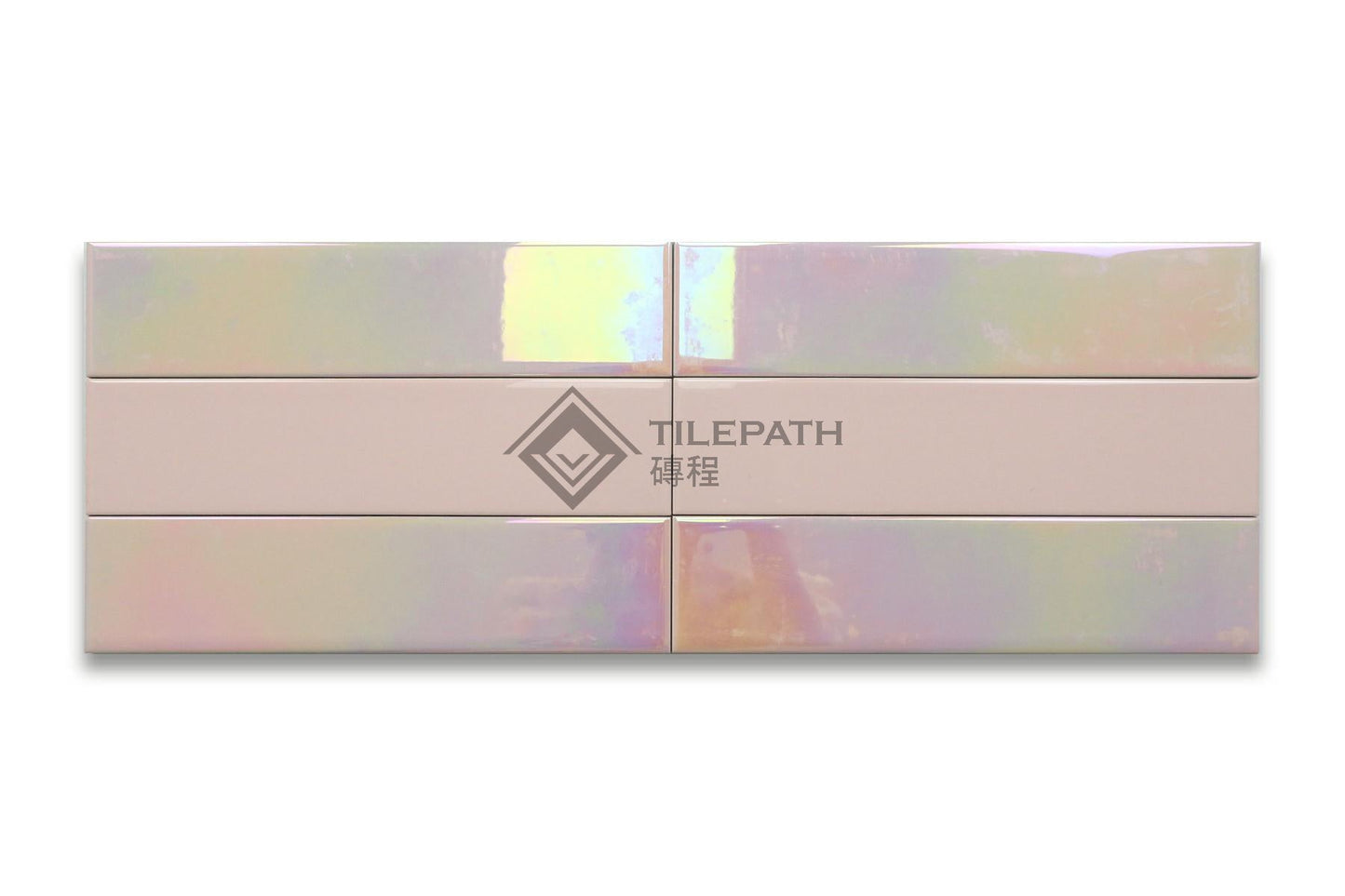 霓裳系列粉色混裝幻彩磚 效果圖