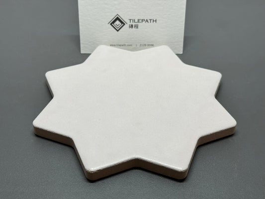 白色星星十字A (啞光面) 樣板