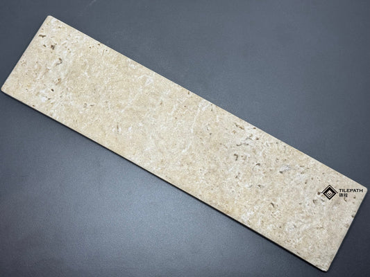 淺米色橘柚條磚 (凹凸啞光面) 樣板