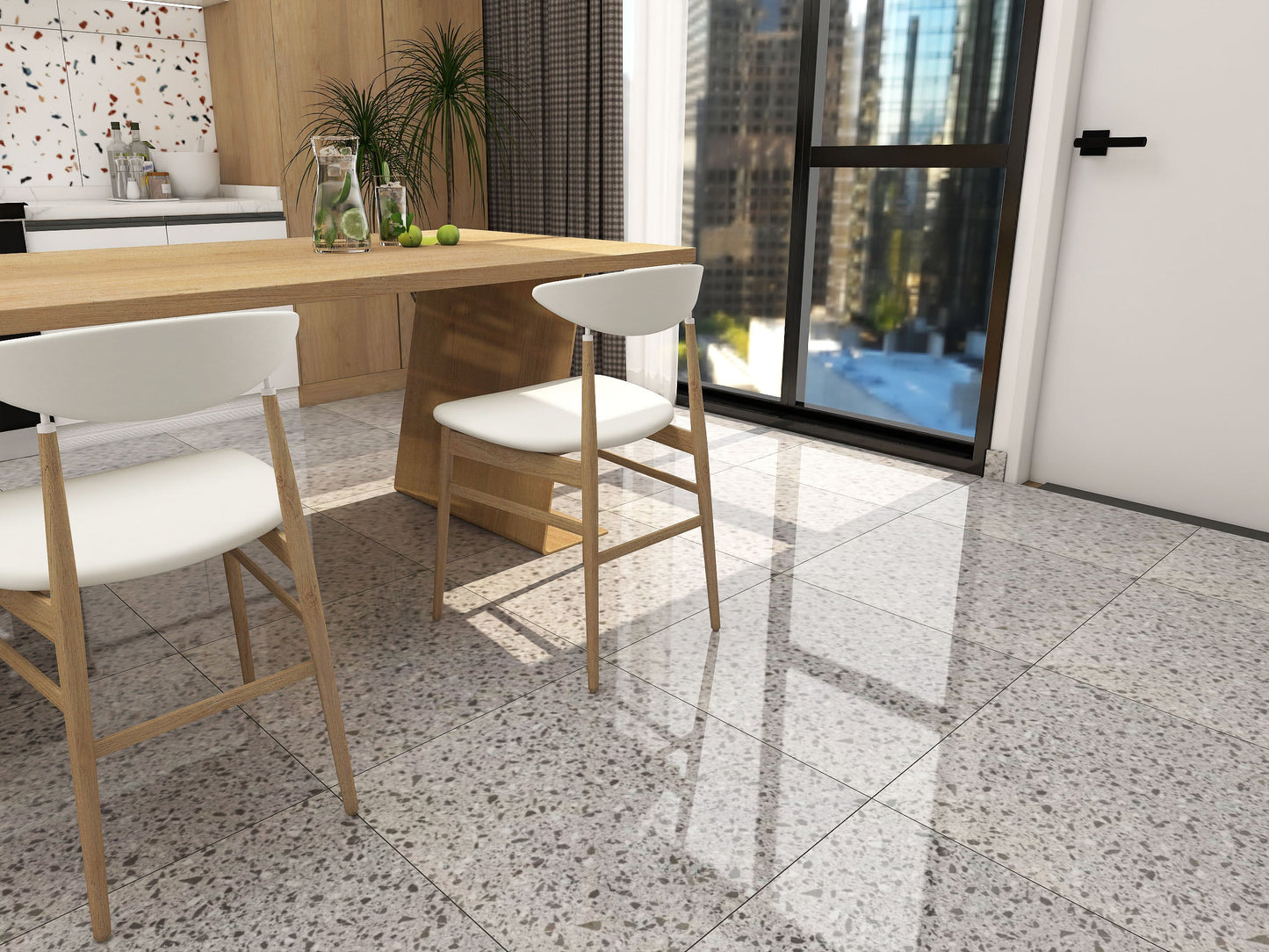 拋光水磨石 - T18 ;參考圖