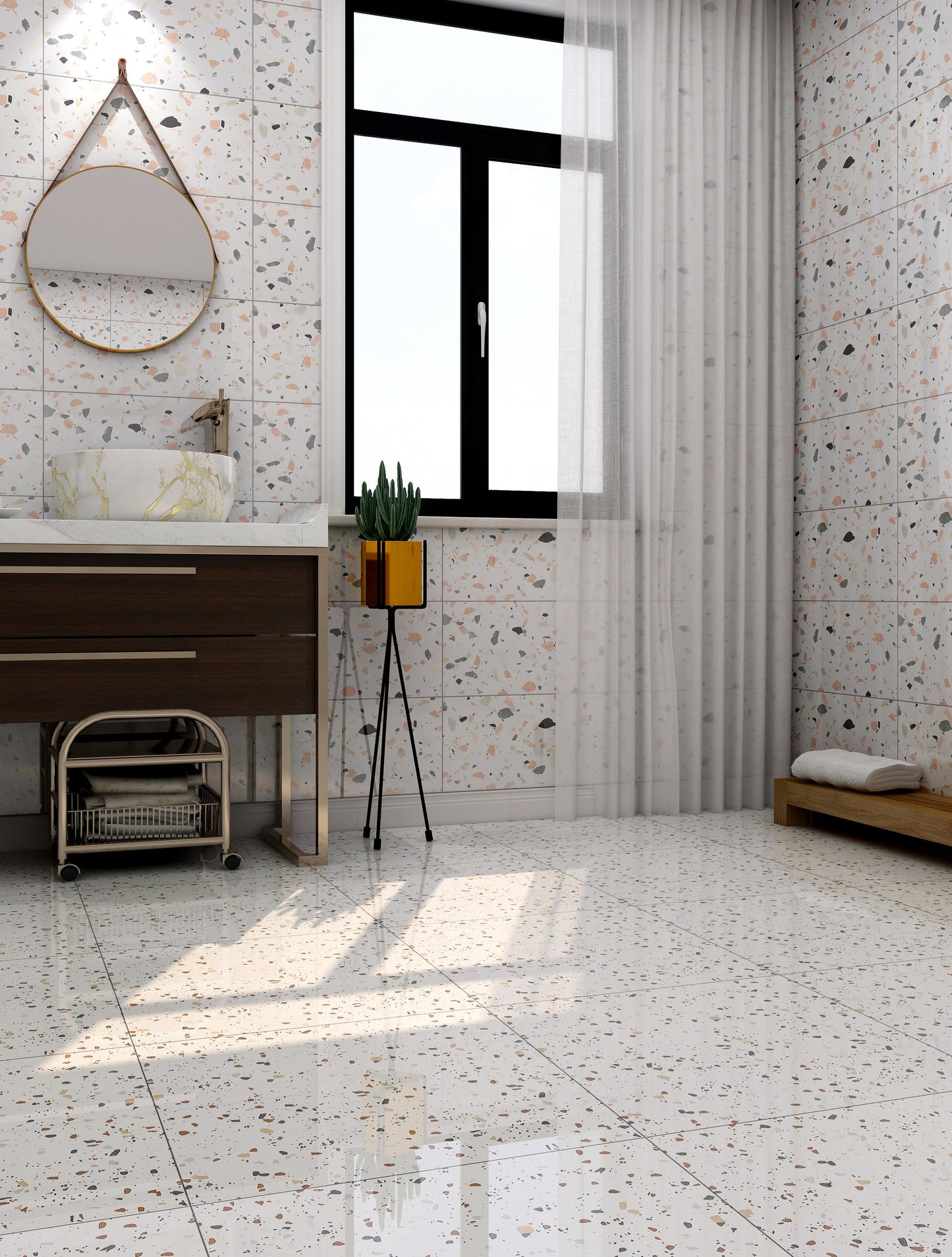 拋光水磨石 - T5 ;參考圖