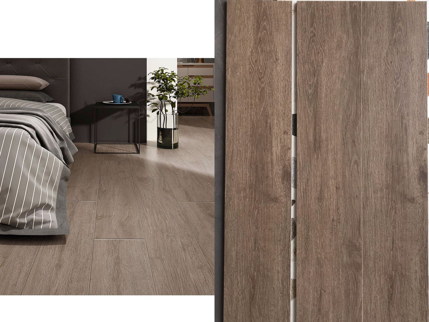 深秋棕石木紋磚, 樣板;參考圖