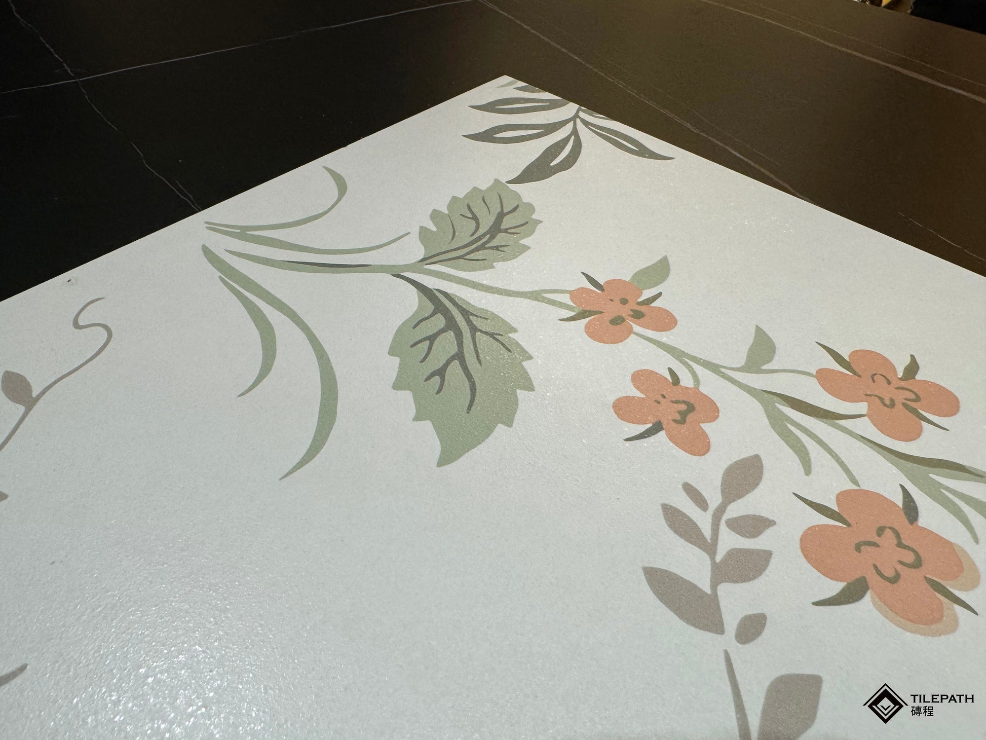 花蕾花磚 樣板
