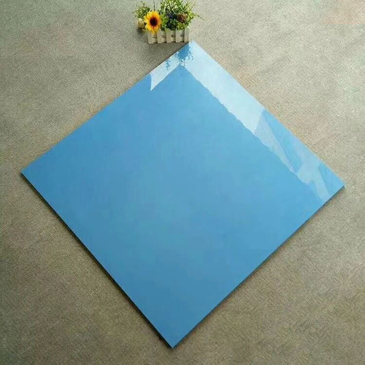 拋釉淺藍色磚 ;樣板