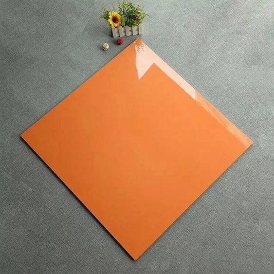 拋釉赤橙色磚 ;樣板
